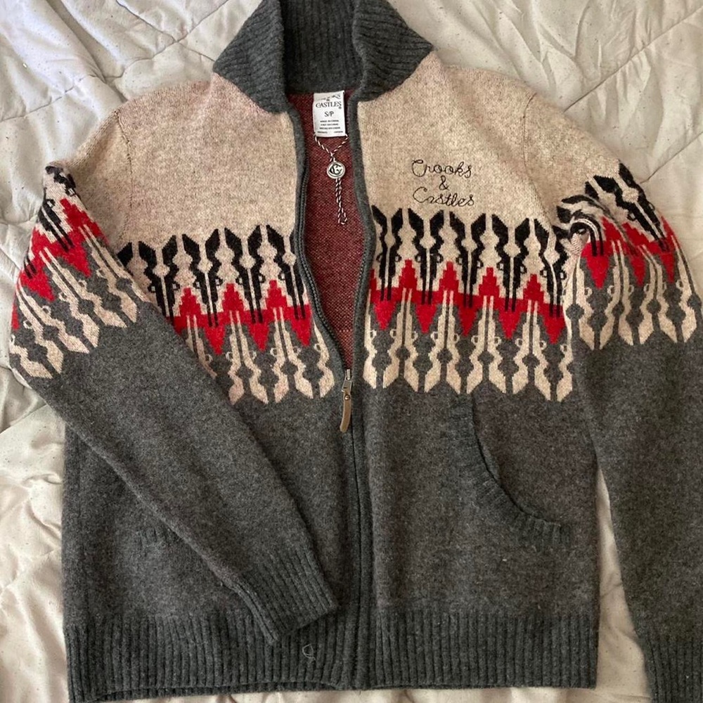 Crooks&Castles Half-zip fleece crew neck